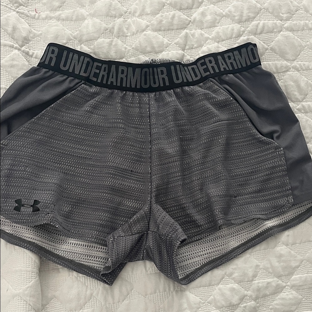 Under Armour Women's Charcoal Athletic Shorts